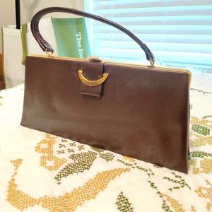 Vintage Brown clutch purse